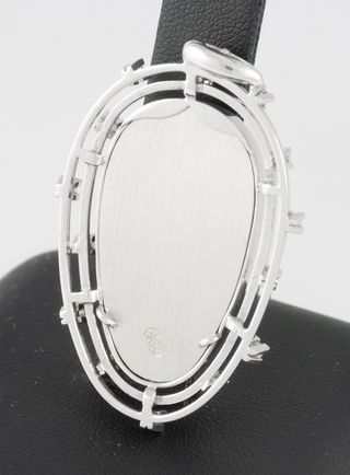 Colgante antiguo oro blanco 18k con brillantes