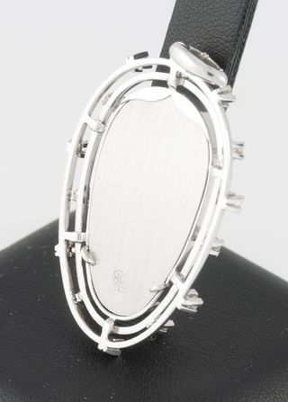 Colgante antiguo oro blanco 18k con brillantes