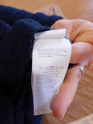 Camisola malha azul escura tiffosi