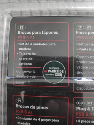 Brocas para tapones