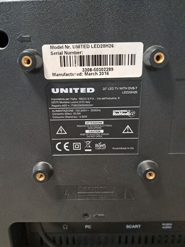 Tv LED 24 pollici UNITED