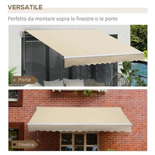Tenda da Sole per Esterno a Bracci Avvolgibile con