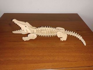 Costruzione Puzzle 3D in Legno Coccodrillo