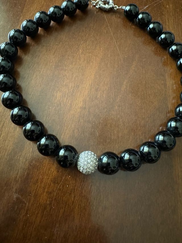 Collana SOHI perle nere e swaroski