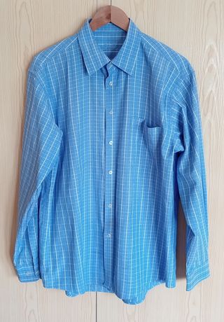 Camisa azul claro a cuadros 🩵