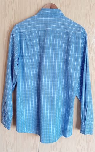 Camisa azul claro a cuadros 🩵