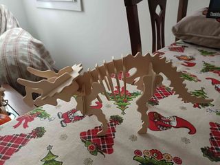 Costruzione Puzzle 3D in Legno Triceratopo