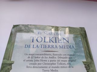Mapa de Tolkien de la Tierra Media ed. Minotauro