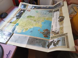 Mapa de Tolkien de la Tierra Media ed. Minotauro