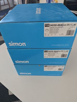 3 Downligths led Simon 72524030-883