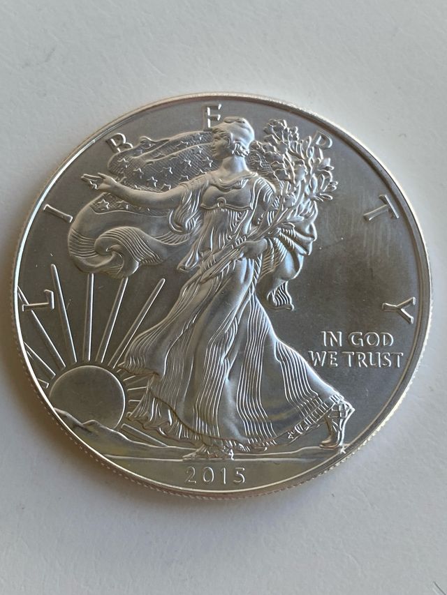 Onza de plata American Silver Eagle 2015
