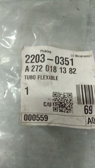 Tubo Respiro Bloque Motor Mercedes CLK 350 W209