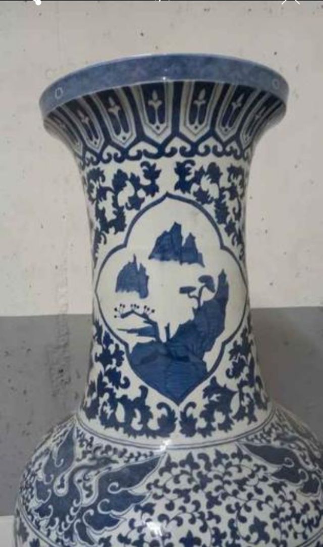 Jarrón de cerámica China.