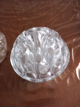 2 portafiori vintage in vetro anni 50