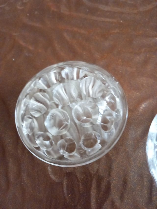 2 portafiori vintage in vetro anni 50