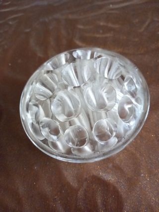 2 portafiori vintage in vetro anni 50