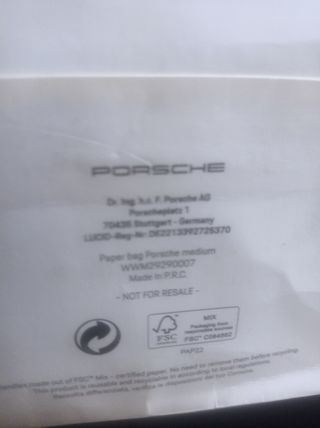 Saco original da Porsche