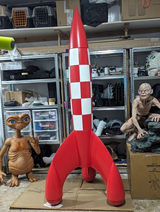 Comics - Cohete de Tintín de 230cm