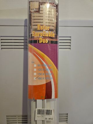 Estor Blanco Transparente 180x180