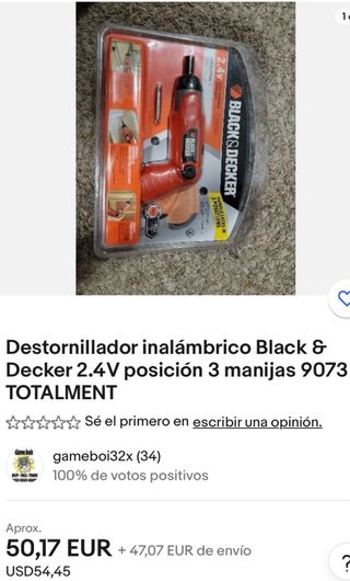 Destornillador inalámbrico Black & Decker 2.4V