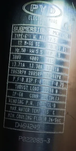 Bomba sumergible PYD Spain