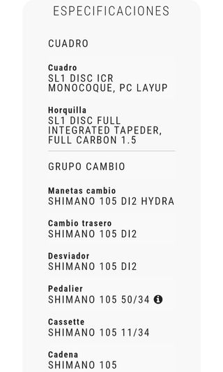 Bicicleta BH SL1 2.9