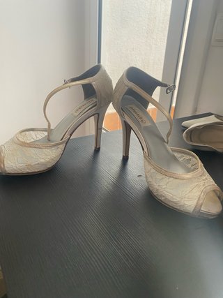 Zapatos boda baile tango encaje y razzo