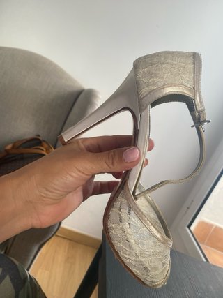 Zapatos boda baile tango encaje y razzo