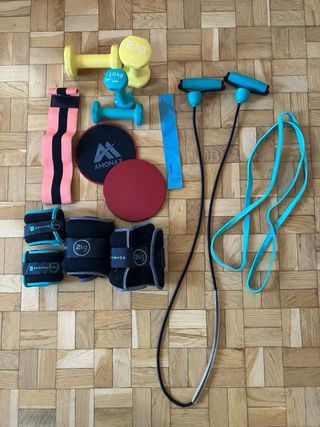 Mancuernas pesas gomas bandas