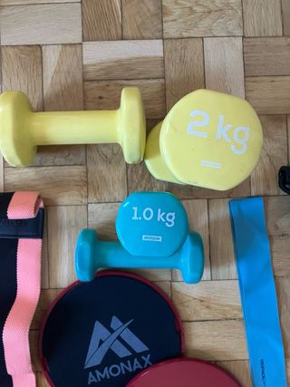 Mancuernas pesas gomas bandas