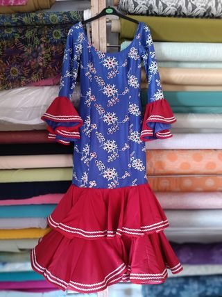 Traje de flamenca xs