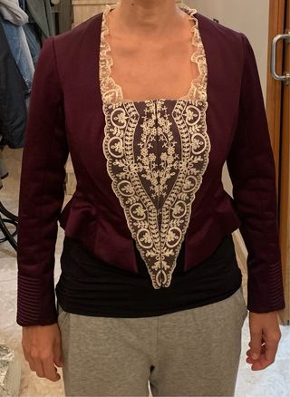 Corpiño fallera manga larga