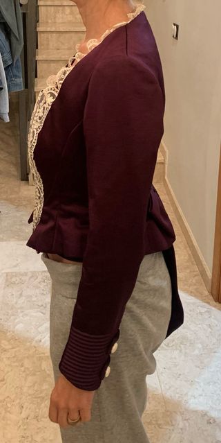 Corpiño fallera manga larga