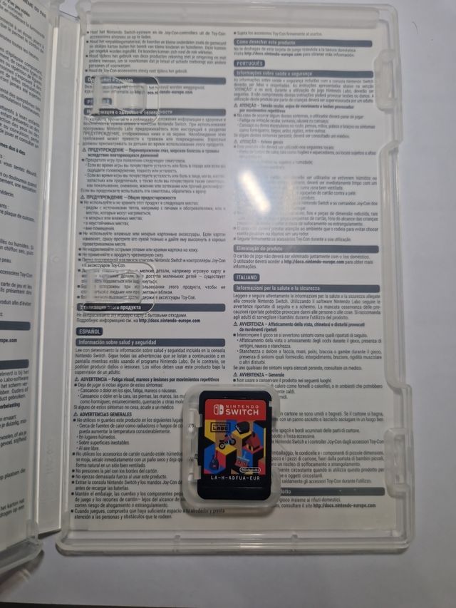 Nintendo Labo Toy-Con 01 sin los cartones