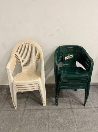 Sillas de plástico 