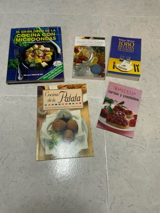 Lote de libros de cocina