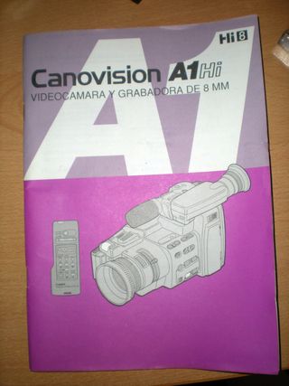 Canon A1 Hi8 HiFi Stereo Camcorder Canovison