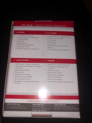 Reloj pulsometro Sigma PC25.10