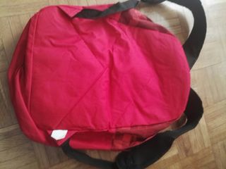 Mochila tela color rojo