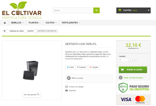 Deposito autopod con control de nivel