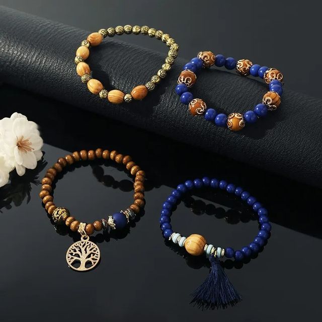 4 pezzi braccialetto Vintage da donna