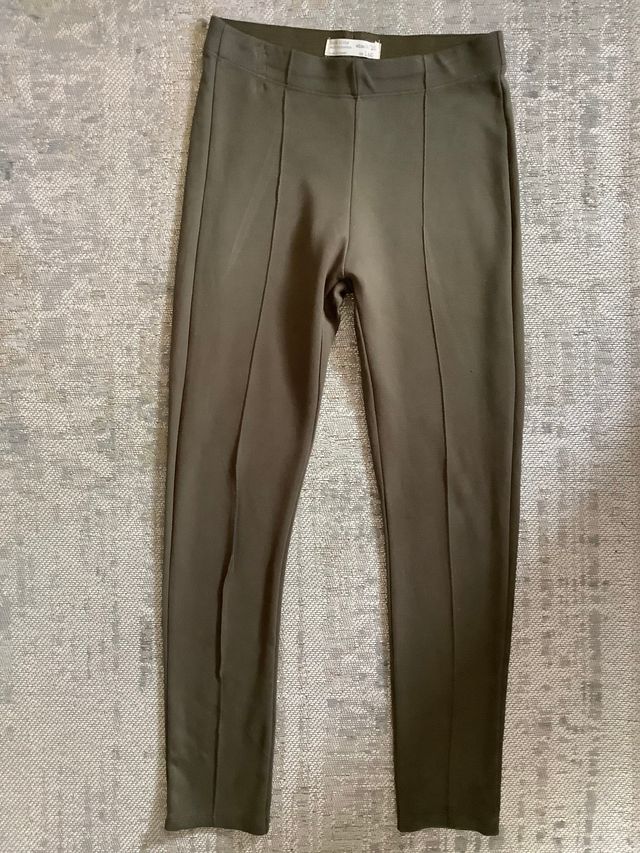 Leggings niña verde caqui talla 9-10 años