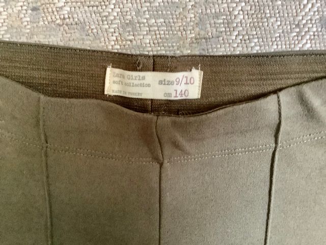 Leggings niña verde caqui talla 9-10 años