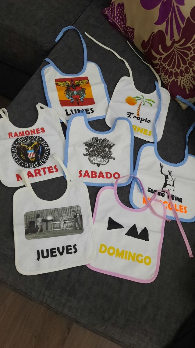 Lote baberos personalizados bebe