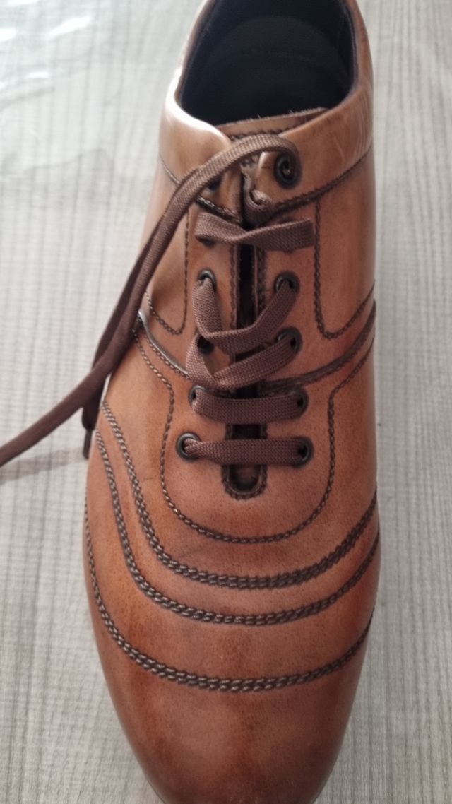 Scarpe stringate Made in Italy in pelle