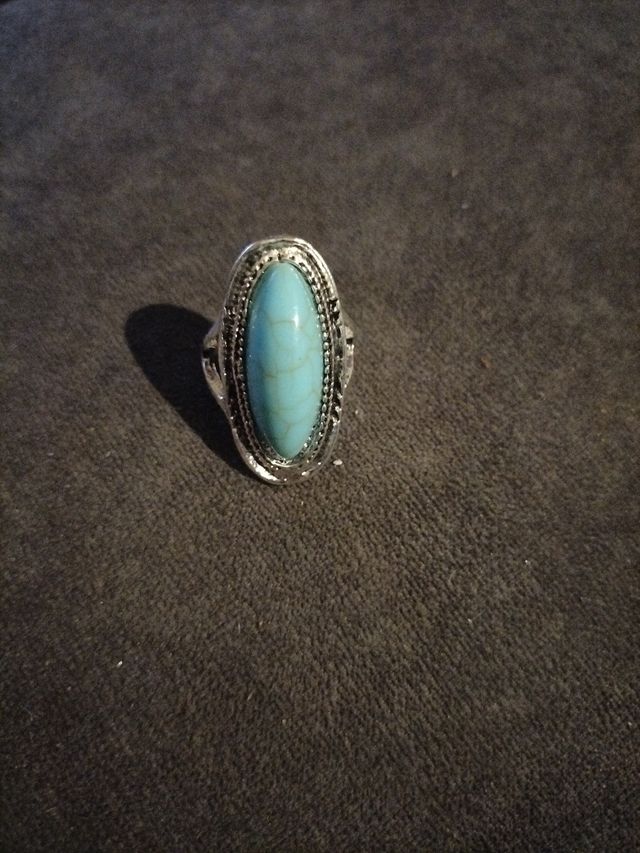 Anillo de mujer diseño turquesa nuevo