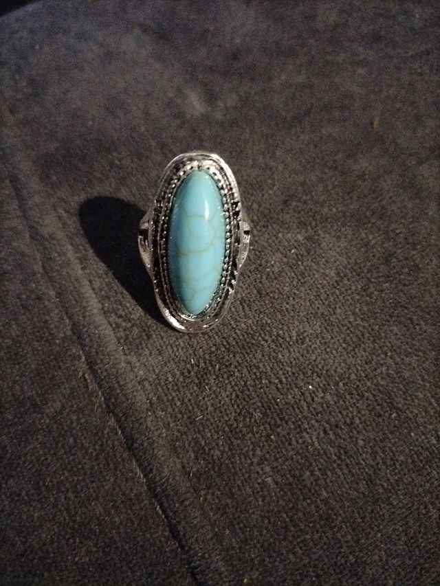 Anillo de mujer diseño turquesa nuevo