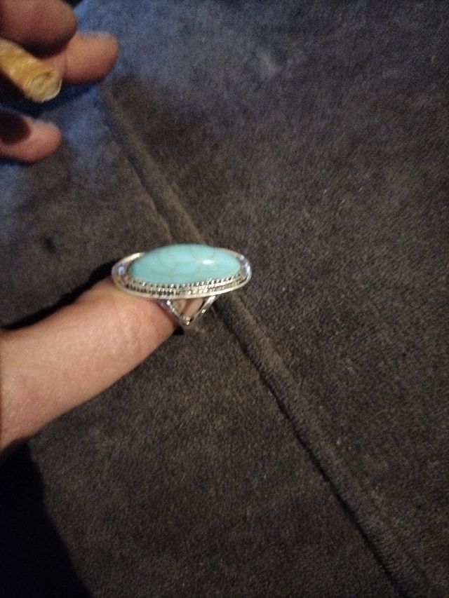 Anillo de mujer diseño turquesa nuevo
