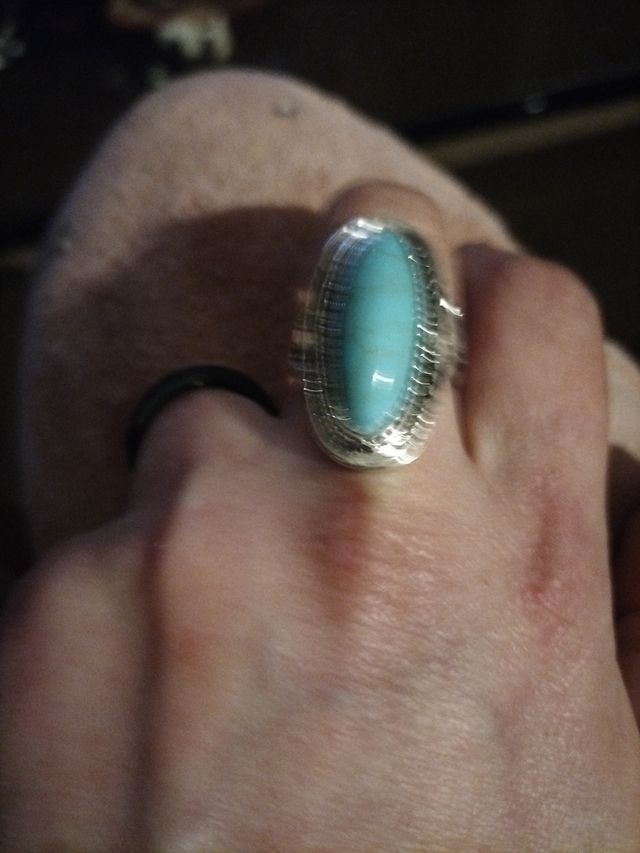 Anillo de mujer diseño turquesa nuevo