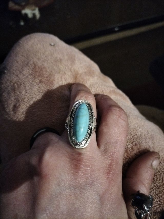 Anillo de mujer diseño turquesa nuevo